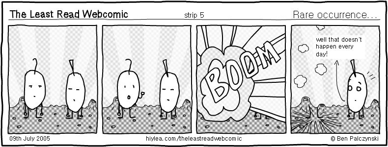 Welcome to TLRW - The Least Read Webcomic - by Ben Palczynski