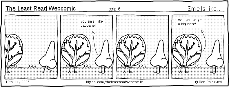 Welcome to TLRW - The Least Read Webcomic - by Ben Palczynski