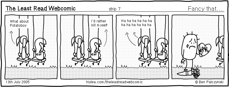 Welcome to TLRW - The Least Read Webcomic - by Ben Palczynski