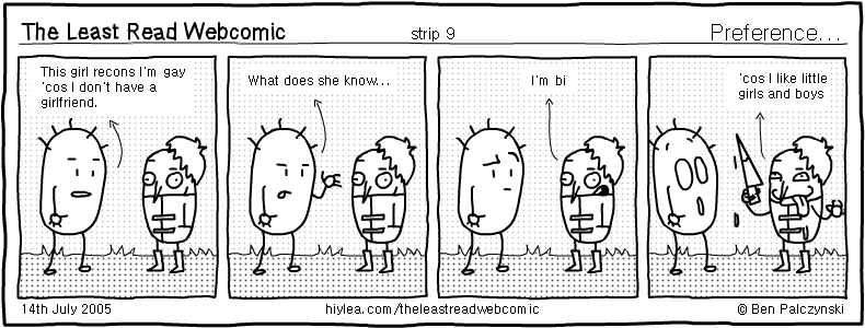 Welcome to TLRW - The Least Read Webcomic - by Ben Palczynski