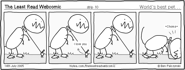 Welcome to TLRW - The Least Read Webcomic - by Ben Palczynski