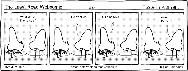 Welcome to TLRW - The Least Read Webcomic - by Ben Palczynski