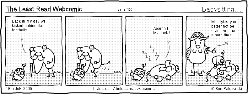 Welcome to TLRW - The Least Read Webcomic - by Ben Palczynski