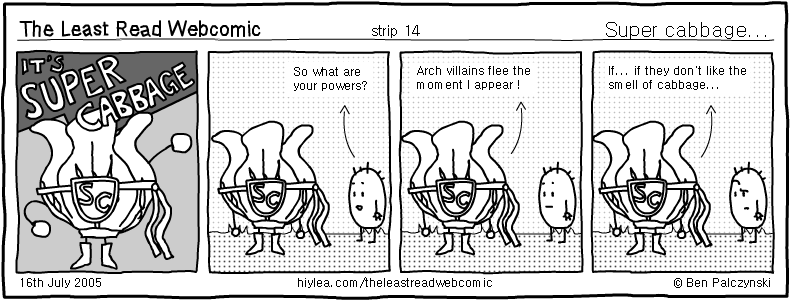 Welcome to TLRW - The Least Read Webcomic - by Ben Palczynski