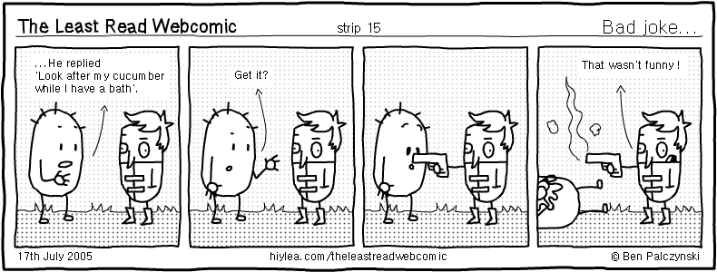 Welcome to TLRW - The Least Read Webcomic - by Ben Palczynski