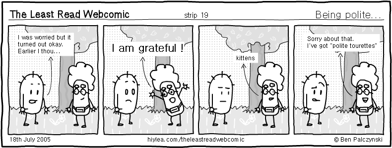 Welcome to TLRW - The Least Read Webcomic - by Ben Palczynski