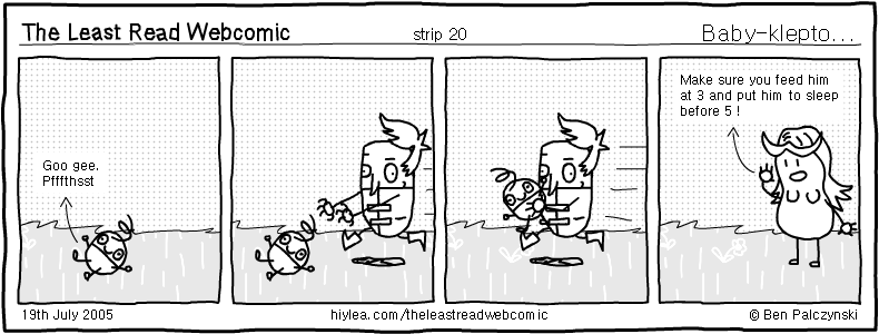 Welcome to TLRW - The Least Read Webcomic - by Ben Palczynski