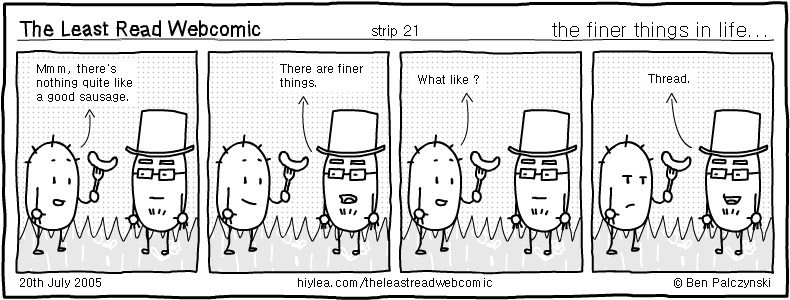 Welcome to TLRW - The Least Read Webcomic - by Ben Palczynski