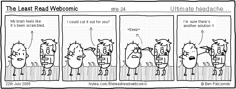 Welcome to TLRW - The Least Read Webcomic - by Ben Palczynski