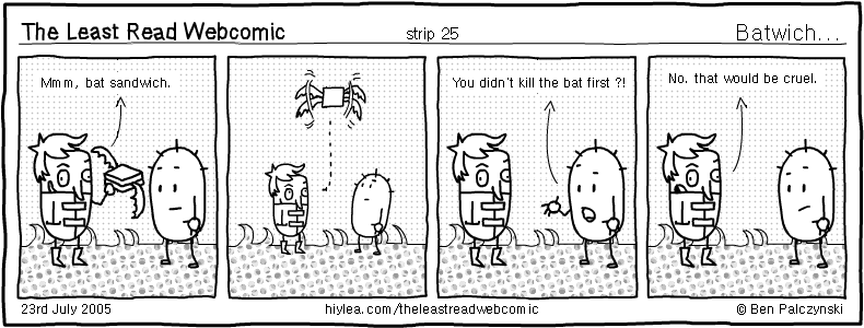 Welcome to TLRW - The Least Read Webcomic - by Ben Palczynski