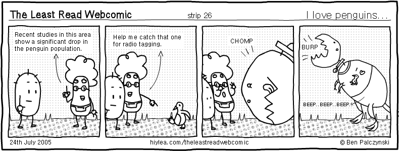 Welcome to TLRW - The Least Read Webcomic - by Ben Palczynski