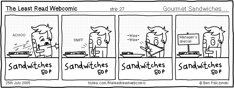 Welcome to TLRW - The Least Read Webcomic - by Ben Palczynski