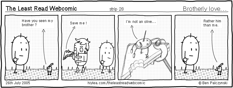 Welcome to TLRW - The Least Read Webcomic - by Ben Palczynski