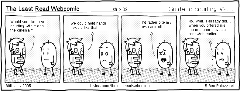 Welcome to TLRW - The Least Read Webcomic - by Ben Palczynski
