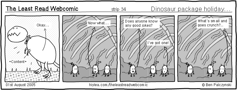 Welcome to TLRW - The Least Read Webcomic - by Ben Palczynski