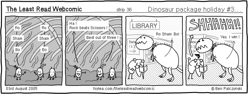 Welcome to TLRW - The Least Read Webcomic - by Ben Palczynski