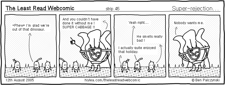 Welcome to TLRW - The Least Read Webcomic - by Ben Palczynski