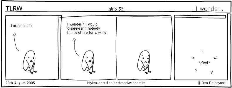 Welcome to TLRW - The Least Read Webcomic - by Ben Palczynski