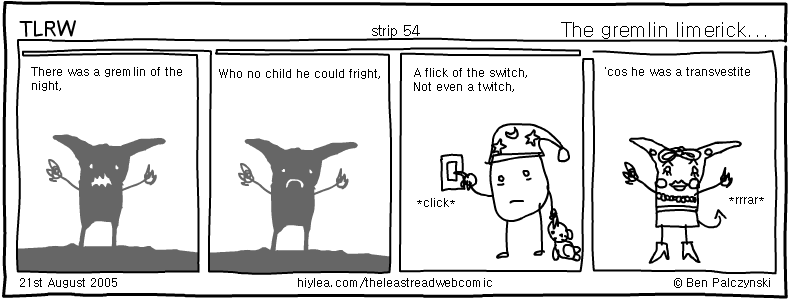 Welcome to TLRW - The Least Read Webcomic - by Ben Palczynski