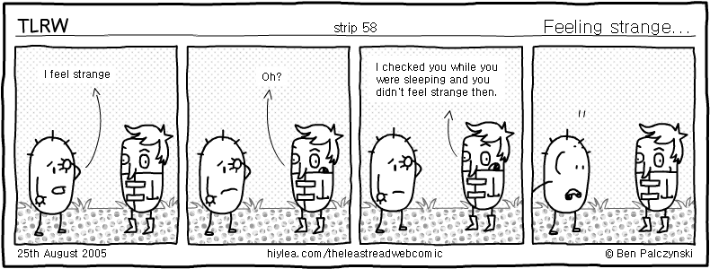 Welcome to TLRW - The Least Read Webcomic - by Ben Palczynski