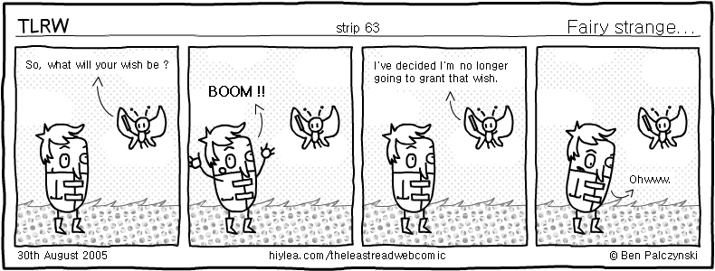 Welcome to TLRW - The Least Read Webcomic - by Ben Palczynski