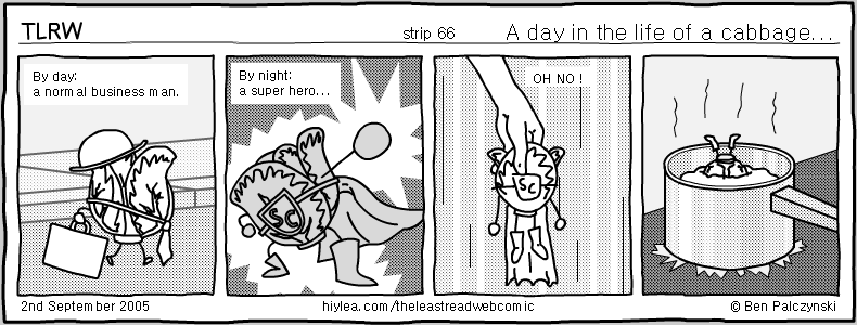 Welcome to TLRW - The Least Read Webcomic - by Ben Palczynski
