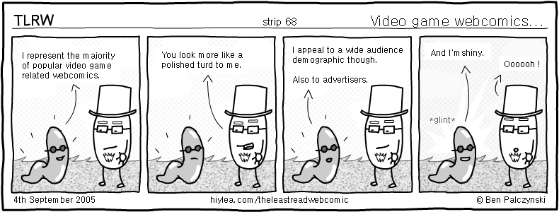 Welcome to TLRW - The Least Read Webcomic - by Ben Palczynski