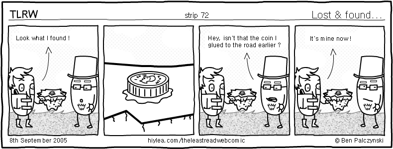 Welcome to TLRW - The Least Read Webcomic - by Ben Palczynski