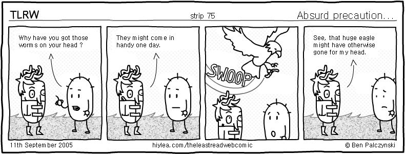 Welcome to TLRW - The Least Read Webcomic - by Ben Palczynski