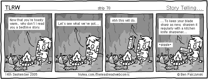 Welcome to TLRW - The Least Read Webcomic - by Ben Palczynski