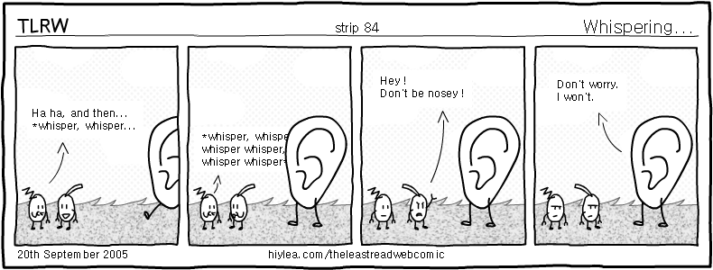 Welcome to TLRW - The Least Read Webcomic - by Ben Palczynski