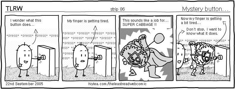 Welcome to TLRW - The Least Read Webcomic - by Ben Palczynski