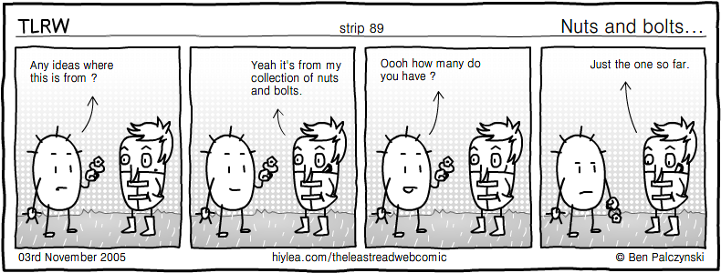 Welcome to TLRW - The Least Read Webcomic - by Ben Palczynski