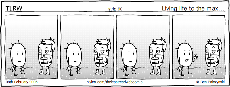 Welcome to TLRW - The Least Read Webcomic - by Ben Palczynski