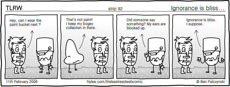 Welcome to TLRW - The Least Read Webcomic - by Ben Palczynski