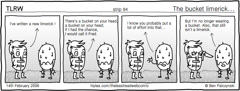 Welcome to TLRW - The Least Read Webcomic - by Ben Palczynski