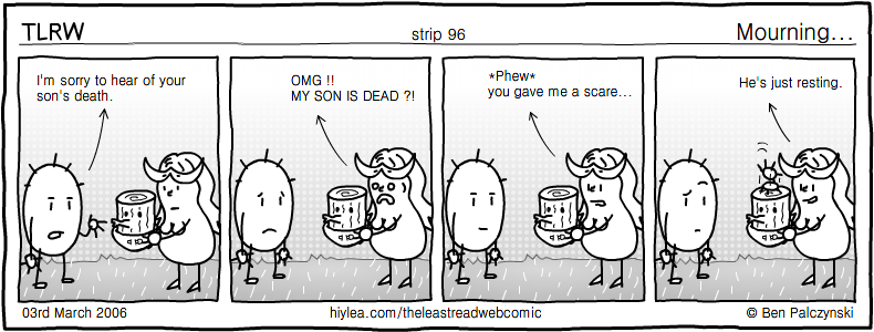 Welcome to TLRW - The Least Read Webcomic - by Ben Palczynski